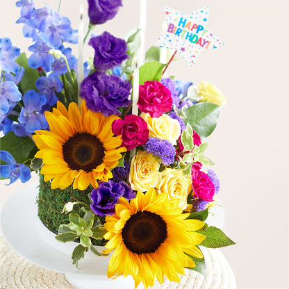 Star of the Day Floral Cake –  The Eclectic Florist, Northwood NH