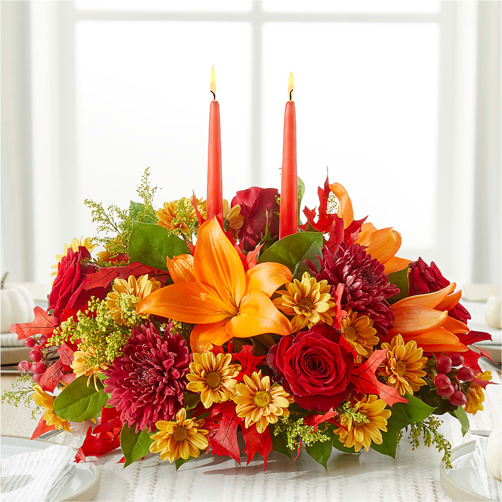 Autumn's Embrace Centerpiece –  The Eclectic Florist, Northwood NH