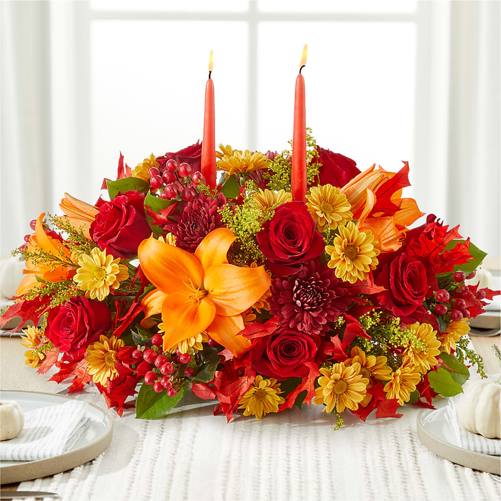 Autumn's Embrace Centerpiece –  The Eclectic Florist, Northwood NH