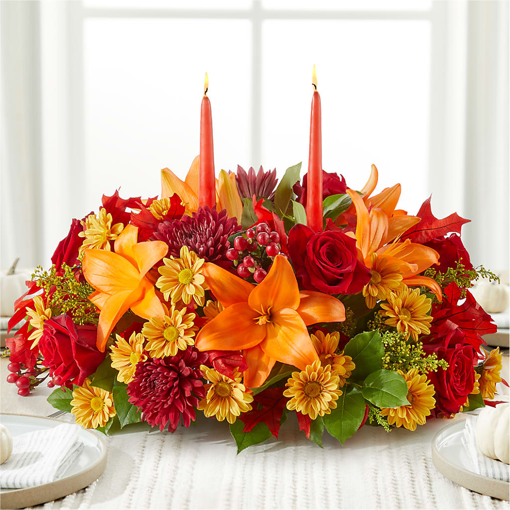 Autumn's Embrace Centerpiece –  The Eclectic Florist, Northwood NH