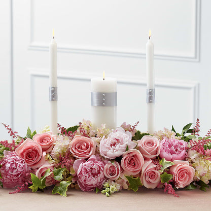 Worldwide Romance Unity Candle Arrangement –  The Eclectic Florist, Northwood NH