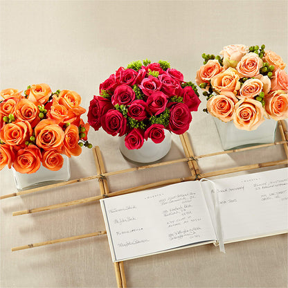 Dawn Rose Centerpiece –  The Eclectic Florist, Northwood NH